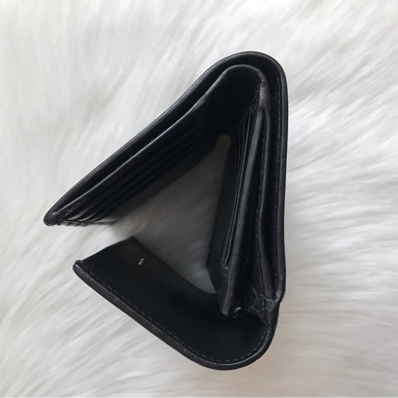 Authentic Coach Black Signature Canvas and Leather Carryall Wallet - Picture 4 of 5